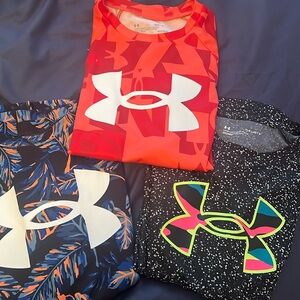 3 pack boys Under Armour shirts